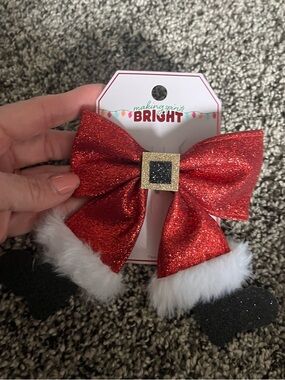 Making Spirits Bright hair clip